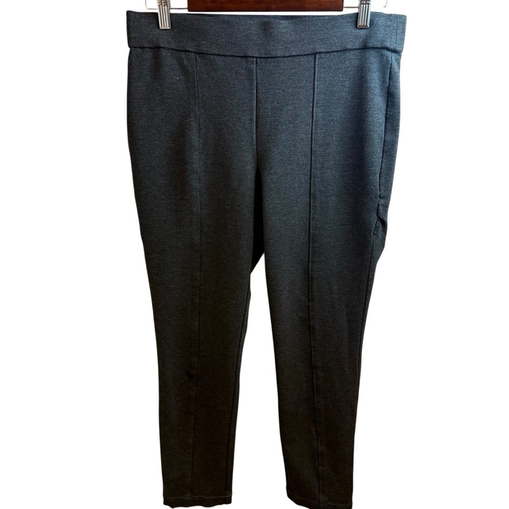 Anne Klein Gray Ankle Cropped Leggings